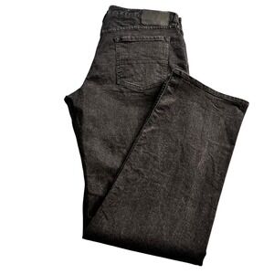 Five Four Mens Denim Jeans Black Sz 36 Relaxed Fit Stretch Straight Leg Mid Rise